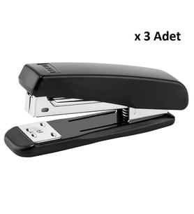 Lotte Zımba Makinesi 24/6 Siyah x 3 Adet