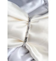 Pirinç Kemik Model Zirkon Taşlı Gümüş Renk Kadın Bileklik 5886 - GLST9031-8188
