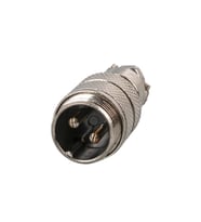 Mayk GX16-2 Pinli Metal Erkek Konnektör Jack Soket M16 16mm Çap Vida Dişli