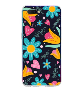 PrintiFy Oppo RX17 Neo  ile Uyumlu 1mm Slim Fit Retro Renkler 1 Baskılı Şeffaf  Kılıf