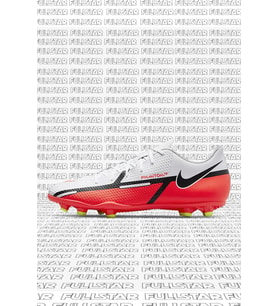 Nike Phantom G. T. 2 Club F. G. / M. G. Unisex Soccer Shoes Beyaz Kırmızı Krampon