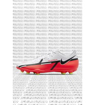 Nike Phantom G. T. 2 Club F. G. / M. G. Unisex Soccer Shoes Beyaz Kırmızı Krampon