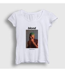 Presmono Kadın Beyaz Blond Müzik Frank Ocean T-Shirt 507119tt