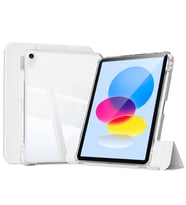 Apple iPad 10.9 2022 (10.Nesil) Uyumlu Kılıf Magnetik Ayrılabilen Airbagli Zore Sliding Tablet Kılıfı (Gri)
