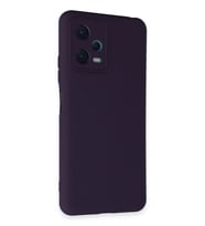 Mey İthalat® Redmi Note 12 5G Kılıf Nano içi Kadife Silikon - Mor