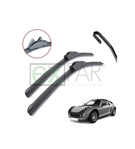 SMART ROADSTER ÖN CAM SİLECEK SÜPÜRGESİ TAKIMI 2003 - 2005 RADSTAR ÖN SİLECEK SAĞ SOL