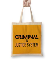 Criminal İn Justice System Black Lives Matter Bez Çanta Uzun Saplı