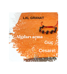 6MM İPLİ GRANAT LAL DOĞAL TAŞ BİLEKLİK - AYARLANABİLİR ÖLÇÜ