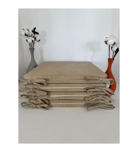 40CMX40CM+4CM 4'LÜ SÜNGERLİ SANDALYE MİNDERİ