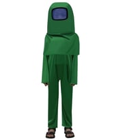 Among Us Cosplay Uzaylı Astronot Kostümü Yeşil