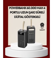 4 Çıkışlı Hızlı Şarj Destekli Powerbank