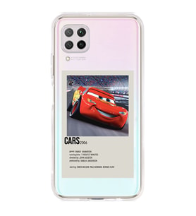 Huawei P40 Lite Uyumlu Cars Mcqueen Desenli Şeffaf Telefon Kılıfı