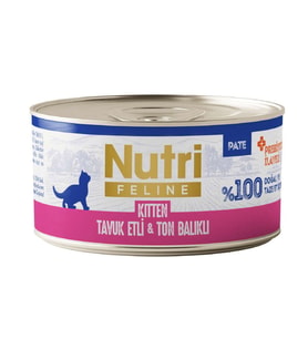 Nutri Feline Kitten Tavuk Etli ve Ton Balıklı Tahılsız Yavru Kedi Konservesi 70 Gr