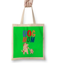 Funny Dog MOM Lover Gift For Women Men Bez Çanta Uzun Saplı