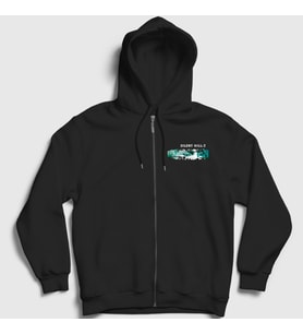 Presmono Unisex Siyah Cover Oyun Silent Hill 2 Fermuarlı Kapüşonlu Sweatshirt 542270tt
