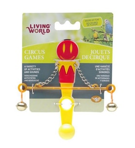 Living World Denge Çubuğu Kuş Oyuncağı (Kırmızı / Sarı)