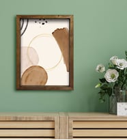 BK Gift Otel Odası Konseptli Doğal Masif Ahşap Çerçeveli Tablo 30x40cm-26