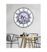 bilge Tasarım retro tasarım duvar saati 35 cm x 35 cm (Çok Renkli)