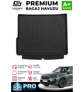 S-Dizayn Bmw IX1 3D Pro Bagaj Havuzu 2024 Üzeri A+ Kalite