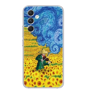 Samsung Galaxy A15 Uyumlu Vincent Van Gogh Tasarımlı Şeffaf Telefon Kılıfı