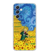 Samsung Galaxy A15 Uyumlu Vincent Van Gogh Tasarımlı Şeffaf Telefon Kılıfı