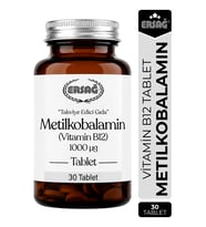 ERSAĞ Metilkobalamin Vitamin B12 Takviye Edici Gıda 30 Tablet