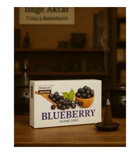 Darshan Blueberry (Yaban Mersini) Konik Tütsü (10 Adet) - Meyve Kokulu