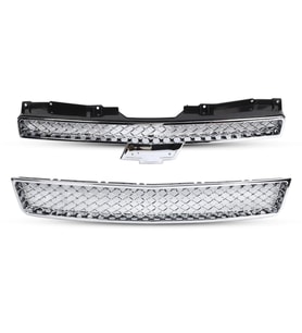 Chevrolet Tahoe- 2007-2009; Ön Panjur Siyah Nikelaj Çerçeveli Oem No: (15862128)