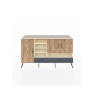 Kronos Konsol 8 Raflı 2 Çekmeceli 3 Kapaklı 176x59x99 Aytaşı-Çam/Antrasit
