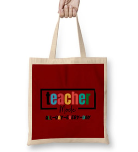 Teacher gift-Learning Inspire-Science Student School-Inspirational KIDS WOMEN men Bez Çanta Uzun Saplı