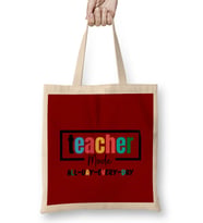 Teacher gift-Learning Inspire-Science Student School-Inspirational KIDS WOMEN men Bez Çanta Uzun Saplı