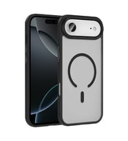 iPhone 17 Air Kılıf M-safe Şarj Özellikli Mat Arka Yüzey Sio Kılıf (Siyah)
