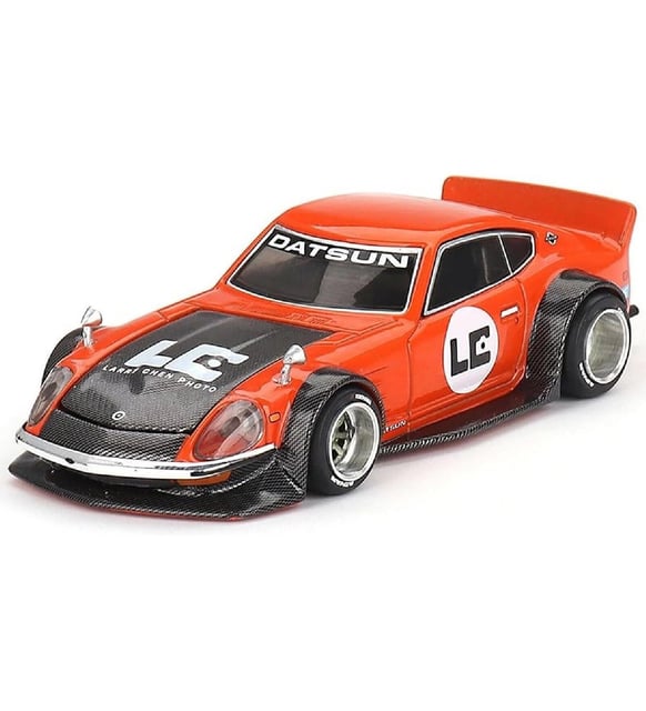 1:64 Diecast Nissan GT Fairlady Z Kaido Larry Chen V1 Orange Bang