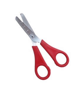 Öğrenci Makası Cetvelli 12 Cm Kırmızı 1 Adet