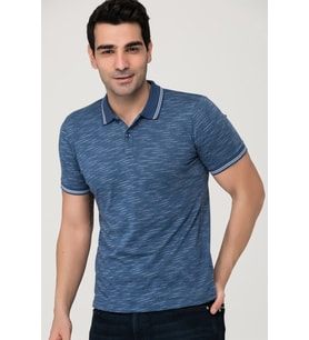 T8549 DEWBERRY T-SHIRT-LACİVERT