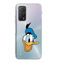 Xiaomi Mi 10T  Kamera Korumalı Kapak Donald Duck Tasarımlı Şeffaf  Kılıf