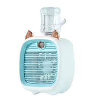 EZERE Hava Nemlendiricili Masaüstü Fan Taşınabilir Mini Klima Soğutucu (Mavi)