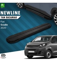 S-Dizayn Fiat Scudo 3 Kısa Şase NewLine Siyah Yan Basamak 213 Cm 2020 Üzeri A+ Kalite