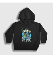 Presmono Unisex Çocuk Siyah Me And The Squirrel Are Friends Gir Invader Zim Kapüşonlu Sweatshirt 449018tt