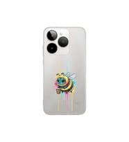 General Mobile Era 30 ile uyumlu Splash arı tasarımlı şeffaf silikon kılıf