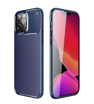 iPhone 14 Pro Kılıf Auto Focus Karbon Kapak - Lacivert