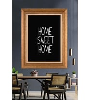 Altın Varaklı  Çerçeveli Paspartulu Tablo uu626 (Gold)