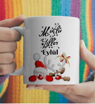 Yılbaşı İsim Yazılı Seramik Kupa Kişiye Özel