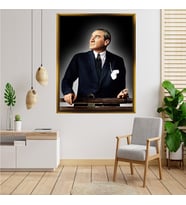ÇERÇEVELİ ATATÜRK TABLO S648