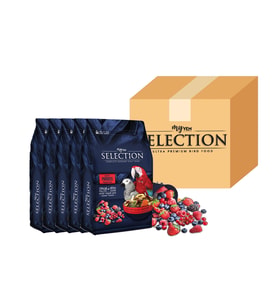 myyem selection gerçek meyve parçalı papağan yemi 750gr ( 5 li Paket )