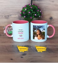 Doğum Günü Hediyesi Kupa Bardak Pembe Fotoğraflı Yılın En Güzel Günü