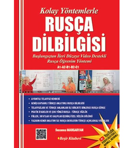 Kolay Yöntemlerle Rusça Dilbilgisi Renkli Resimli Video destekli Karekodlu