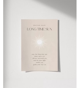 Çerçevesiz Poster Güneş Hep Üzerinde Olsun (Çok Renkli)
