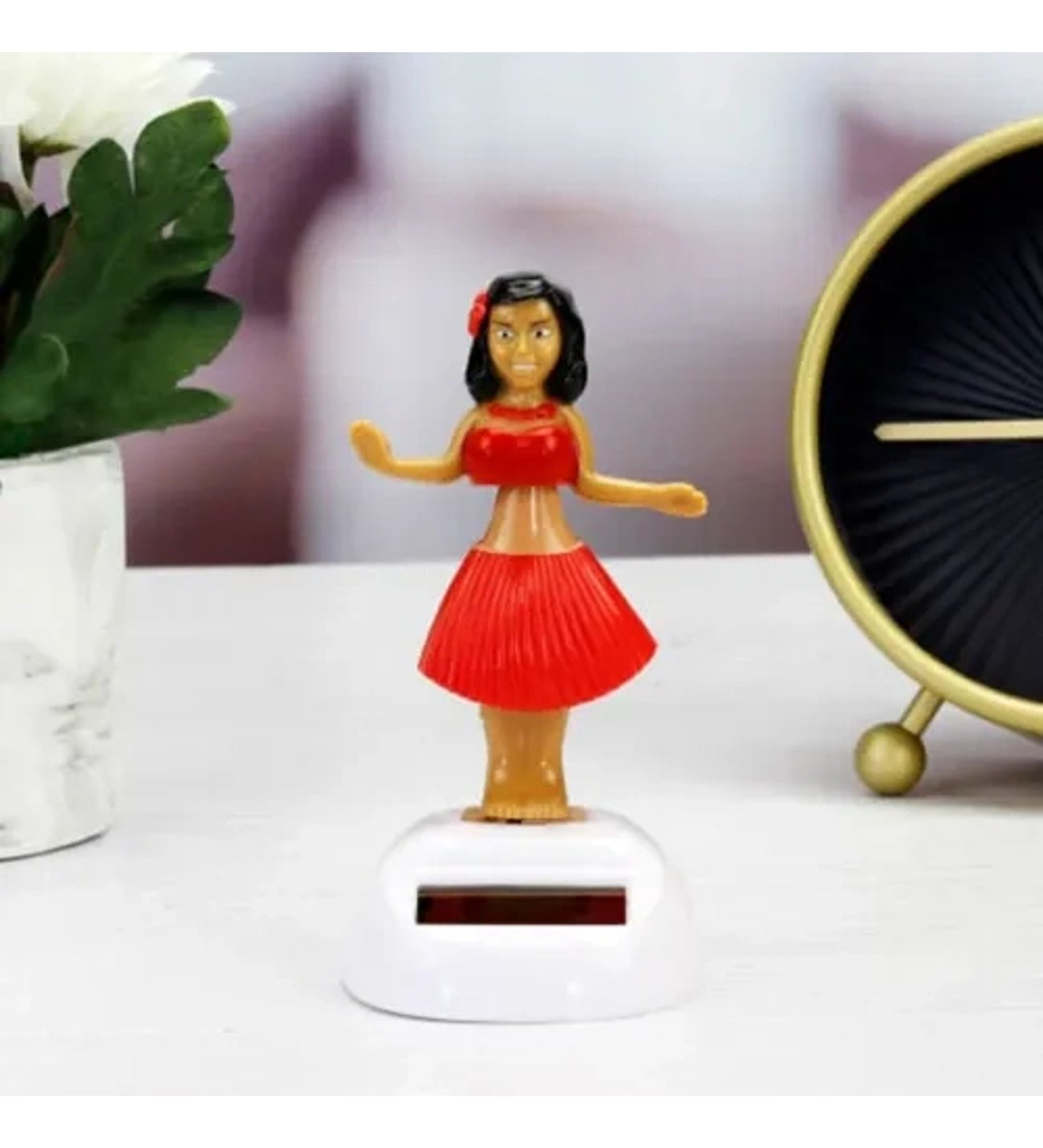 小物 hulagirl Güneş Enerjili Solar Dans Eden Hula Kızı Figürü