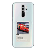 Redmi Note 8 Pro Uyumlu Cars Mcqueen Desenli Şeffaf Telefon Kılıfı